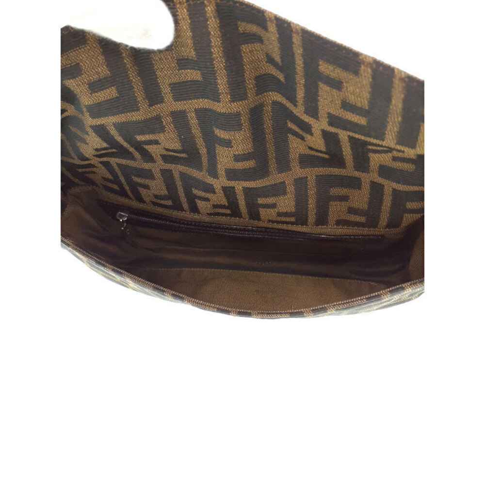 Fendi Zucca Baguette Shoulder Bag Handbag Brown - Picture 3 of 9